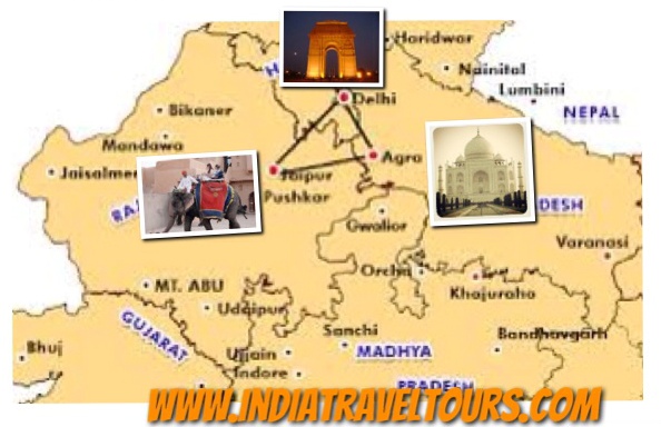 Delhi To Jaipur Map India Golden Triangle Tour | Delhi Agra Jaipur Tour | Taj Mahal Amber Fort- Jaipur