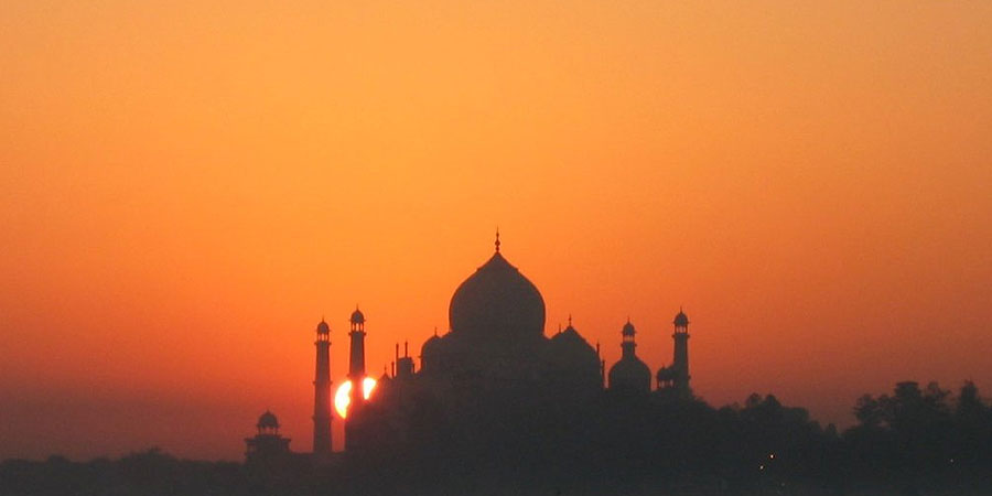 Sunrise View of Taj Mahal